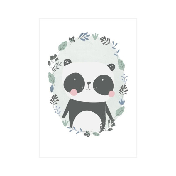 Little Dutch Poster - Panda, Mint, A3 (42x32)