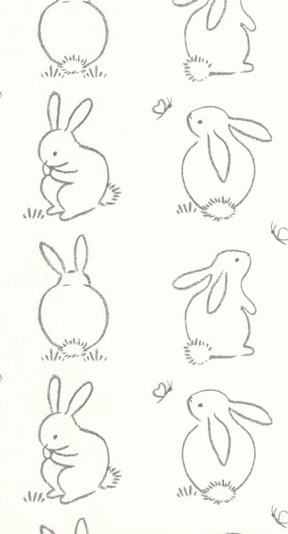 Casadeco Wandverkleidung, Fototapete, Wandtapete - Funny bunny