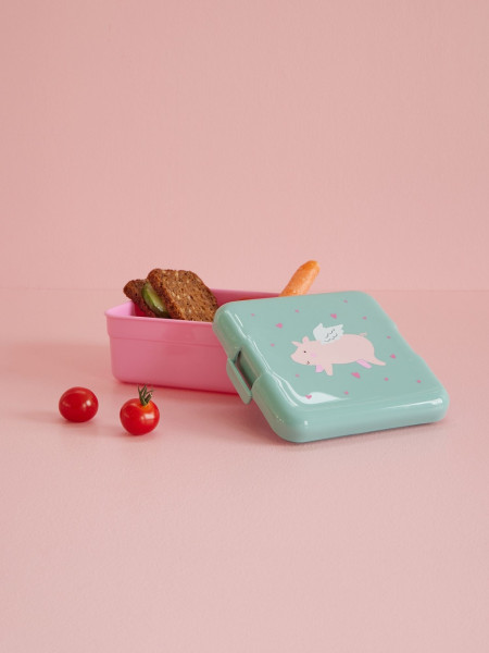RICE Lunchbox, Brotdose, Behälter - Flying Pig print