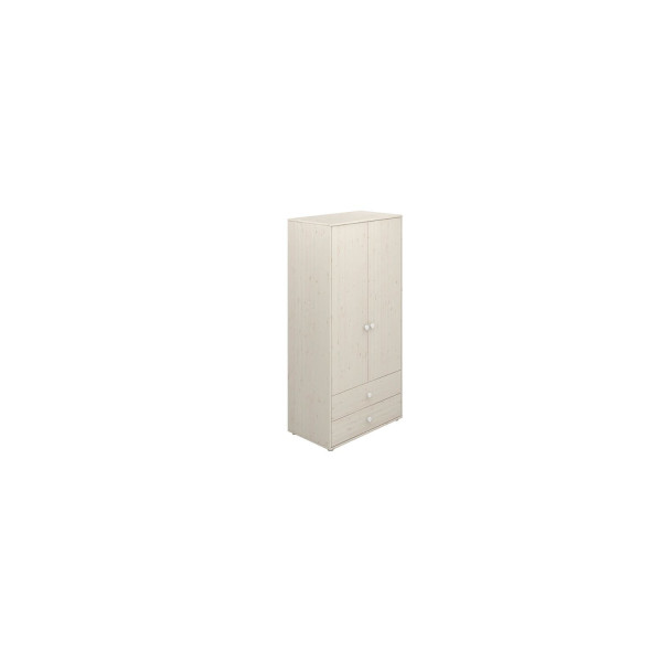 Flexa Kleiderschrank - Classic, mit 2 Türen und 2 Schubladen, 101,3x202,5 cm
