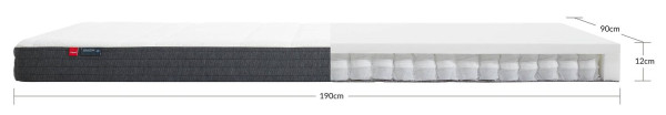 Flexa Taschenfederkernmatratze - Sleep, mit Eukalyptusbezug