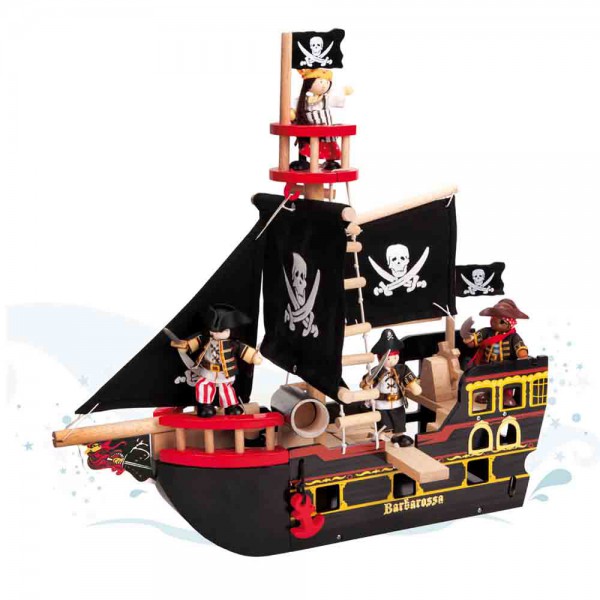 Le Toy Van Piratenschiff Barbarossa