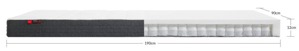 Flexa Taschenfederkernmatratze - Sleep, mit Baumwollbezug