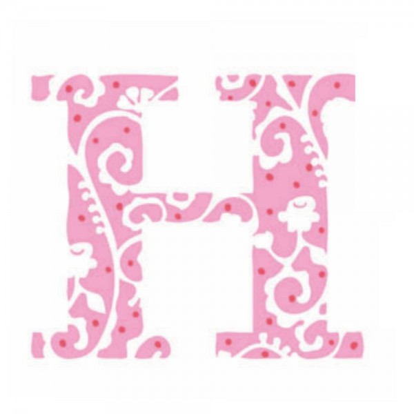 Lilipinso Sticker rosa Buchstabe h