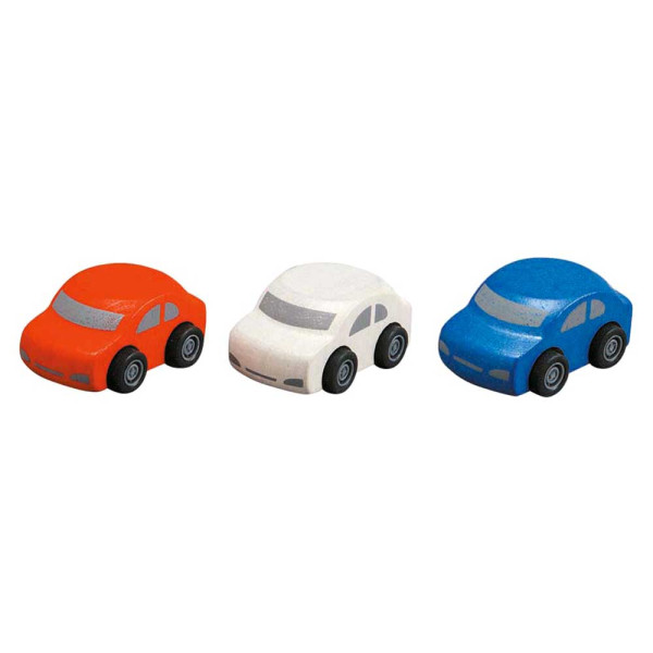 Plan Toys Spielzeug Familienauto-Set Holz