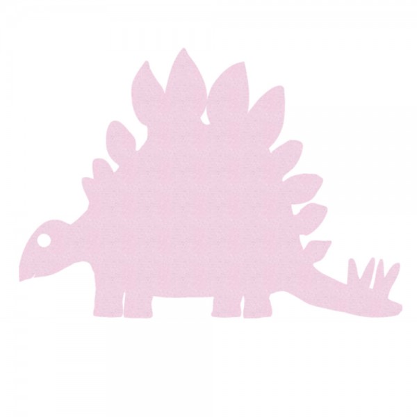 Inke Tapeten Dinosaurier Stagosaurus uni rosa