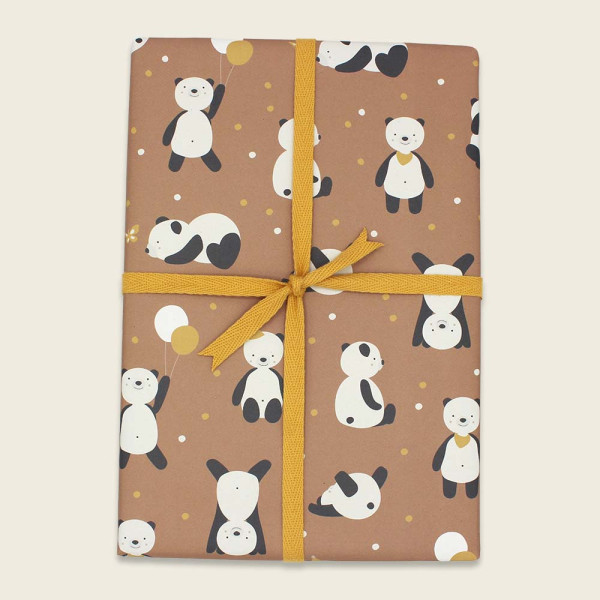 Ava & Yves Geschenkpapier, Einschlagpapier - Pandas