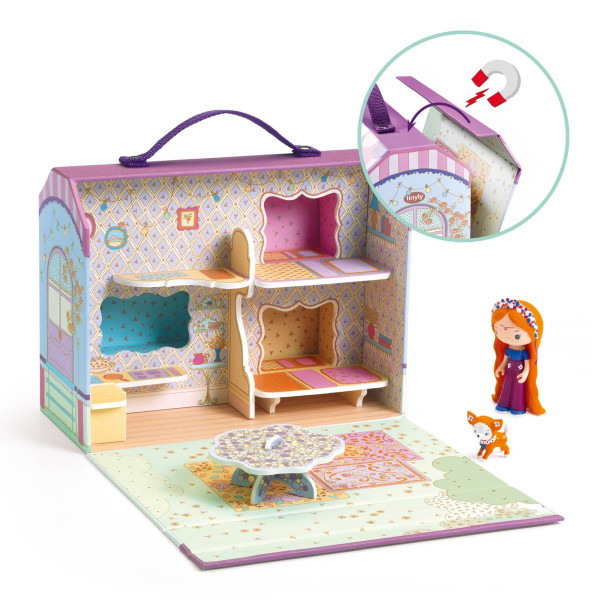 Djeco Kinderspielzeug, Puppenhaus, Dollhouse - Tinyly: Bluchka & Indie Haus