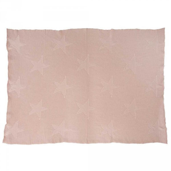 Lorena Canals Strickdecke &quot;Hippy Stars&quot; rosa