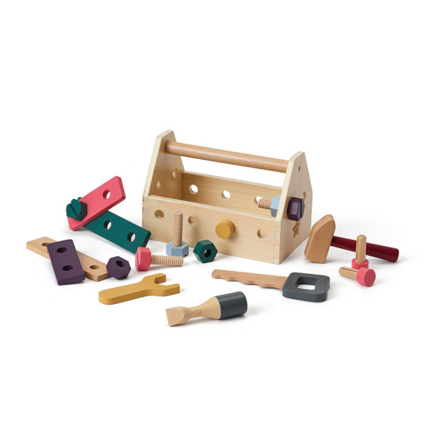 Kids Concept Spiel Werkzeugkiste Holz natur
