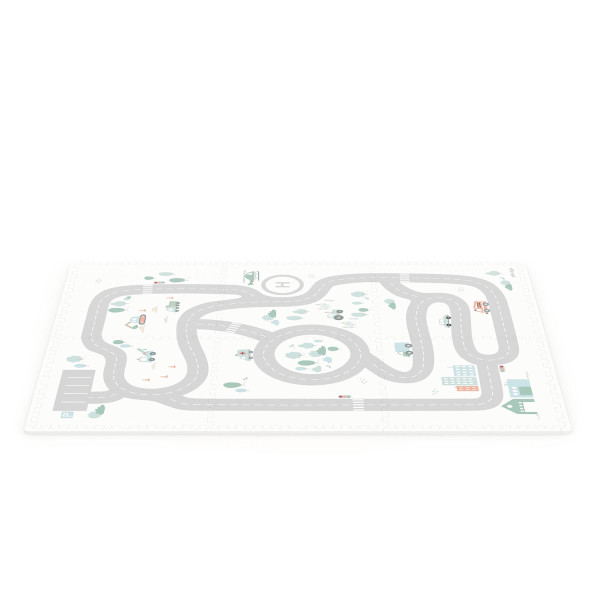 Play&Go Kinderteppich, Puzzlematte, Puzzleteppich - Straßenkarte/Symbole EVA