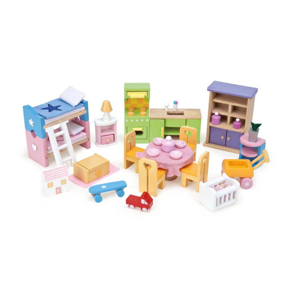 Le Toy Van Puppenhaus Zubehör Starter Möbel Set