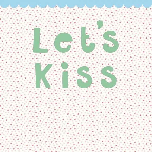 Rice Wandbild Let&#039;s kiss beige
