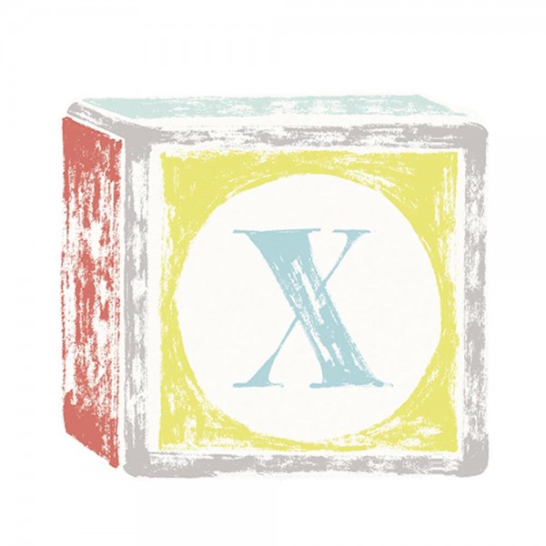 Lilipinso Sticker Buchstabe auf Spielwürfel X