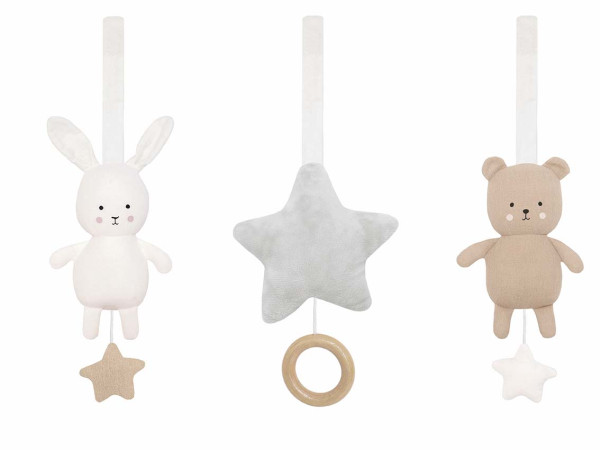 Jabadabado Kinderspielzeug, Babygym Anhänger - Teddy & Bunny