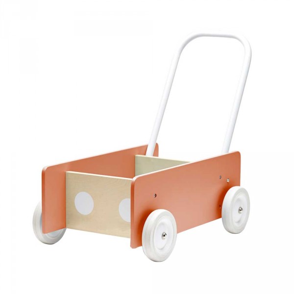 Kids Concept Lauflernwagen Holz apricot