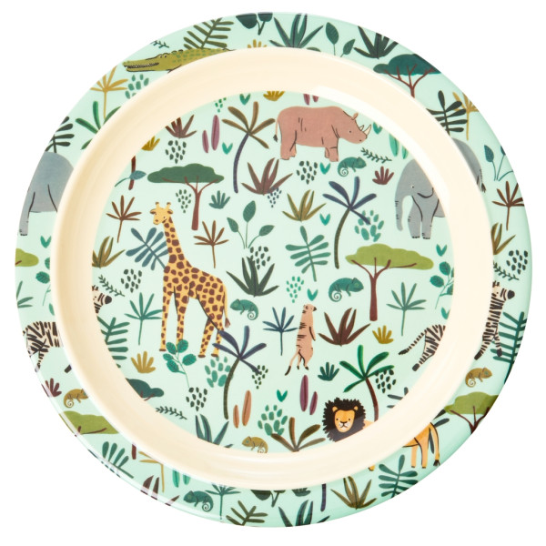 RICE Teller - All Over Jungle Animals Print, Melamin