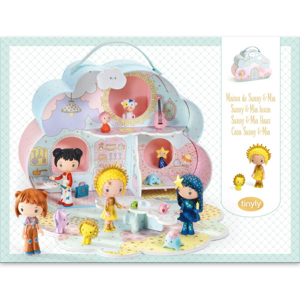 Djeco Kinderspielzeug, Puppenhaus, Dollhouse - Tinyly: Sunny & Mia Haus