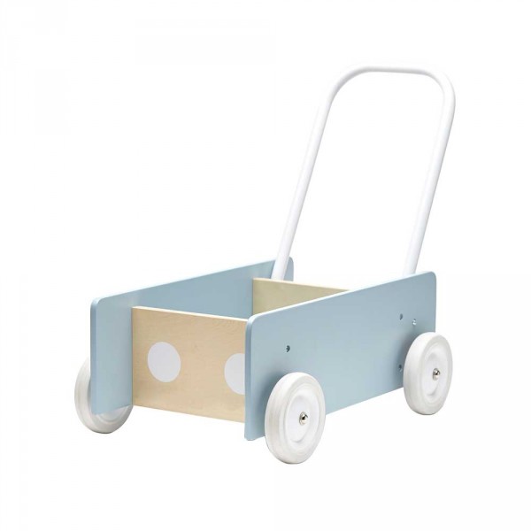 Kids Concept Lauflernwagen Holz graublau