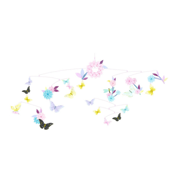 Djeco Kinder Mobile Schmetterlinge pastell