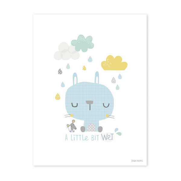 Lilipinso Poster Hase im Regen