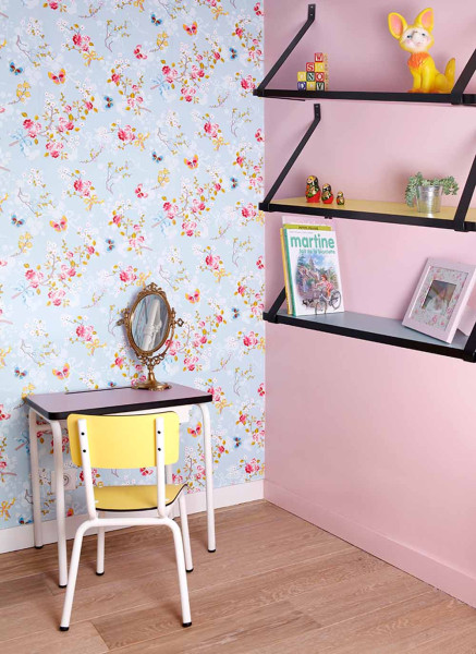 Gambettes Kindertisch/Schreibtisch Regine puder rosa