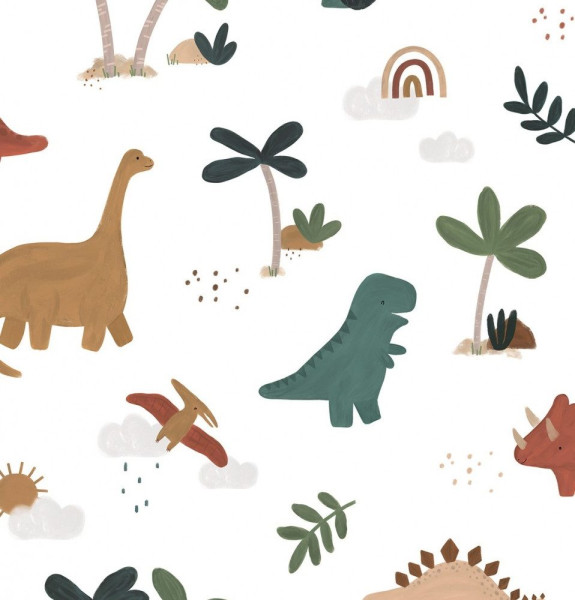 Lilipinso Tapete, Kinderzimmer Wandgestaltung, Panorama, Coole Dinosaurier 50 cm x 10 m