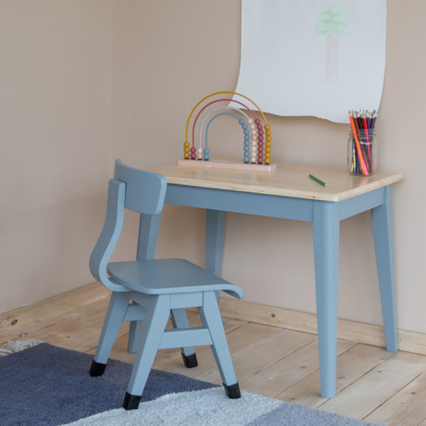 Little Dutch Set Kindertisch mit 2 Kinderstühlen blau