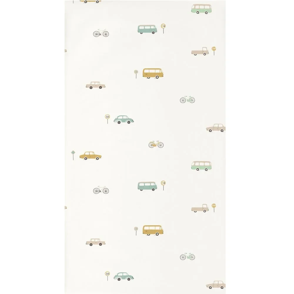 Casadeco-Kindertapete-Happy-Dreams-Fahrzeuge-mint-gelb-466651_1.jpg