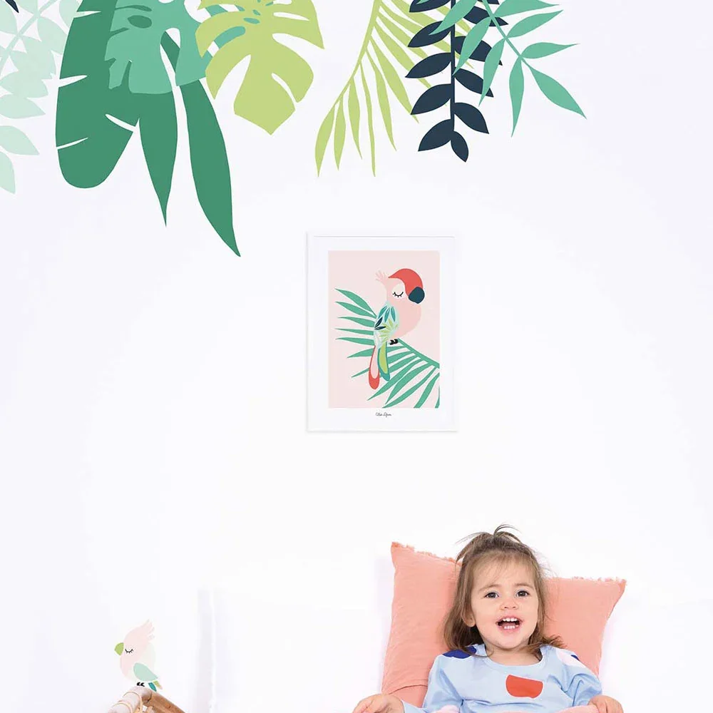 Lilipinso-Poster-schlafender-Papagei-rosa-rot-gruen-460182_1.jpg