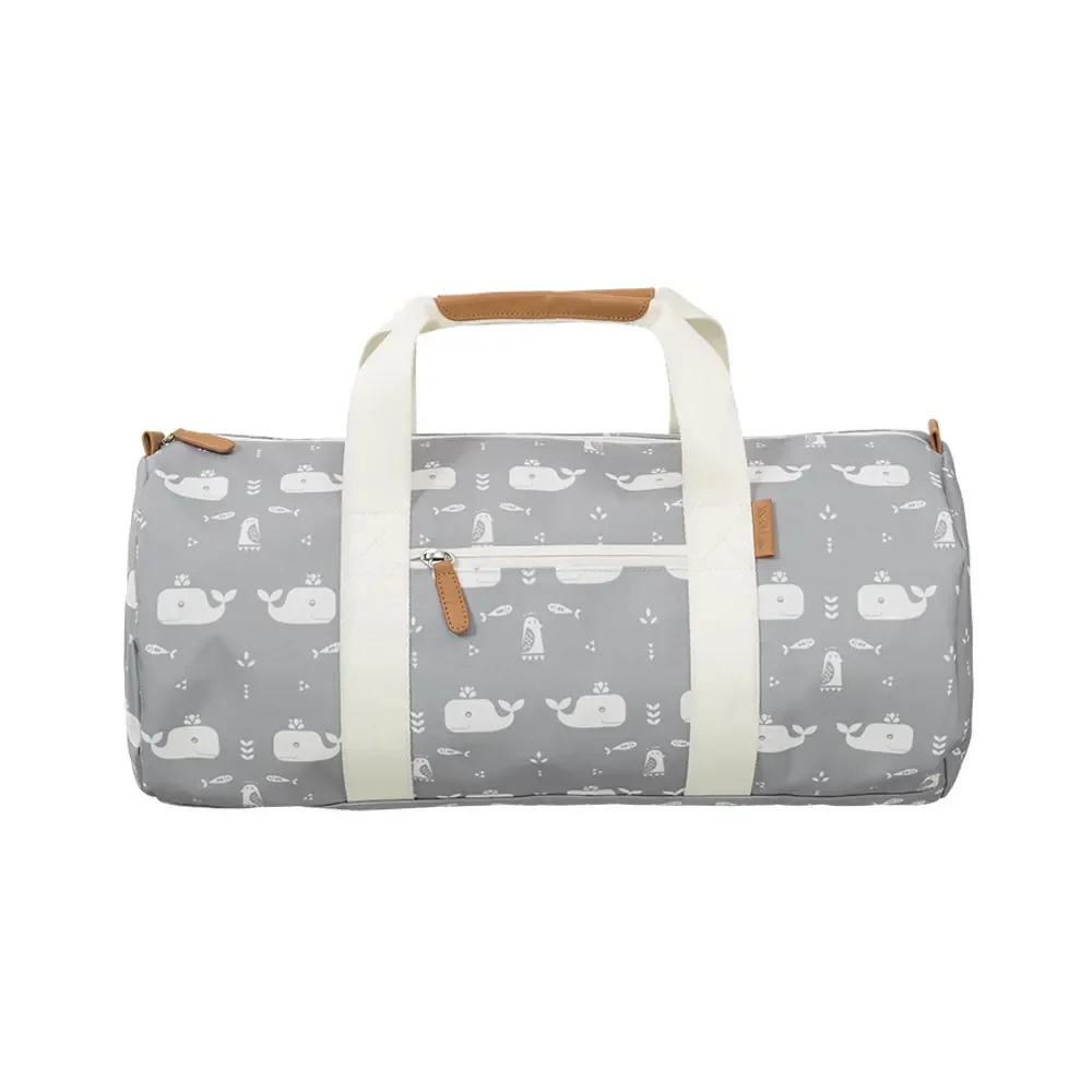 Fresk Sporttasche Kinder, Kinderreisetasche, Schwimmtasche kinder - Wal Grau
