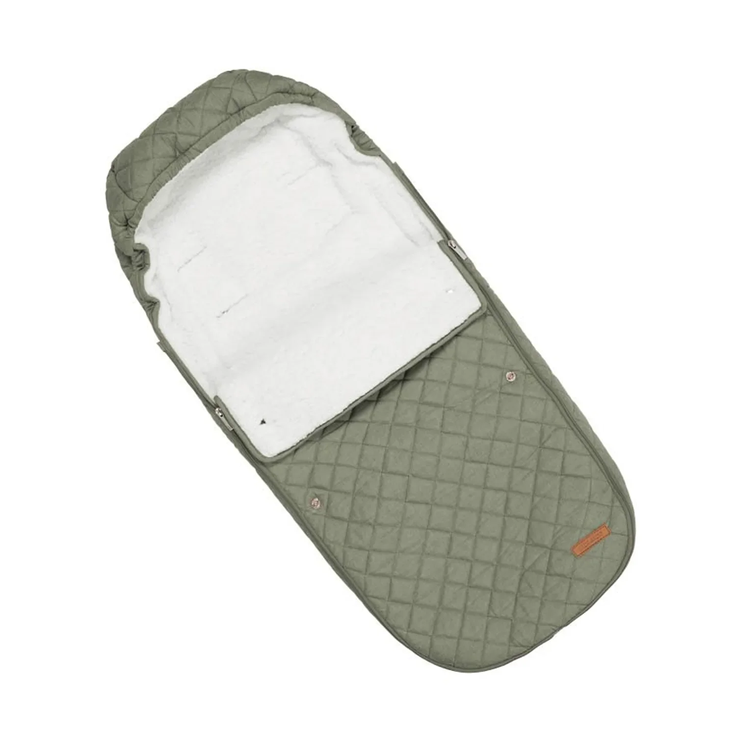Little Dutch Fußsack, Winterfußsack, Babyfußsack - fur Kinderwagen, Olive Grün