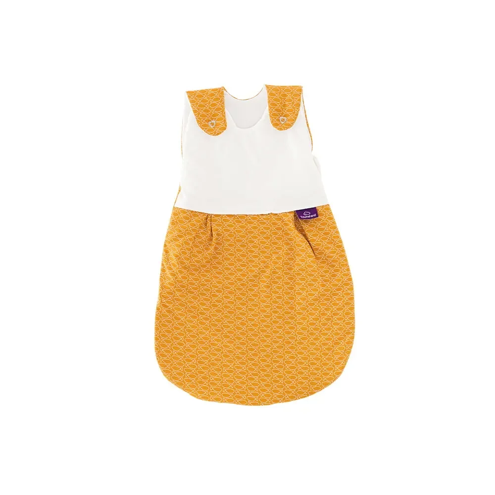 Träumeland Liebmich Baby Schlafsack, Schlummersack, Innenschlafsack - Fische Gold, Grösse: 62/68