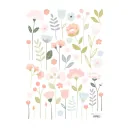 Lilipinso Wandsticker A3 Blütensortiment rosa pastell