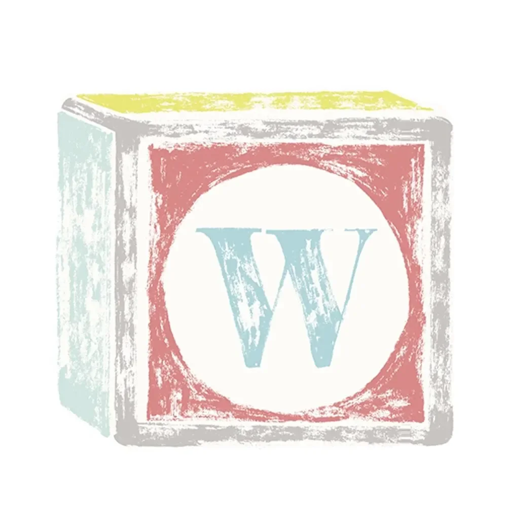 Lilipinso Sticker Buchstabe auf Spielwürfel W