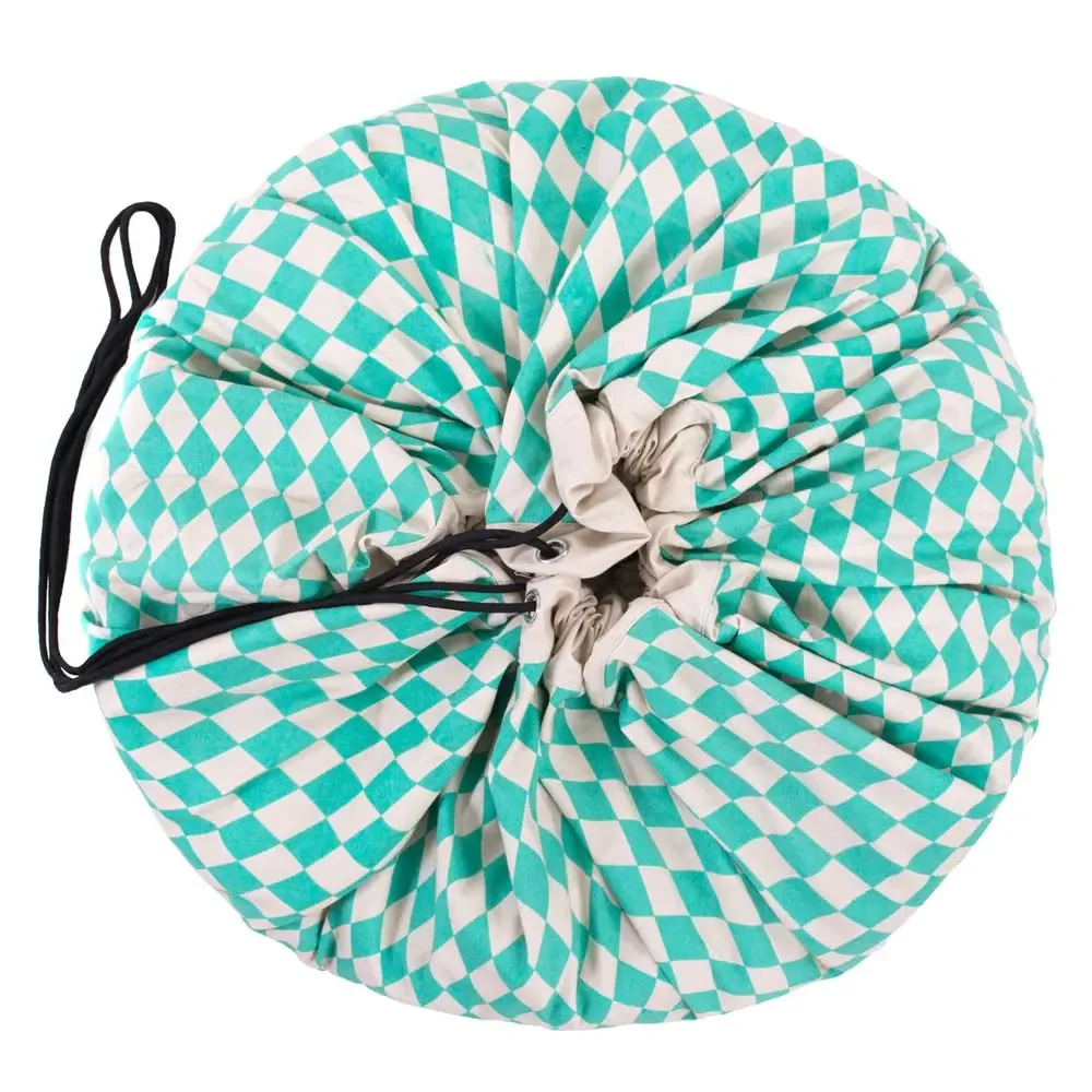 play & go Spielsack Print Rauten grün