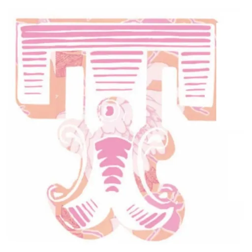 Lilipinso Sticker rosa Buchstabe t