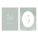 Little Dutch Poster Kamille oliv "Wild Flowers"  zweiseitig