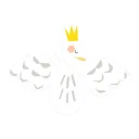 Lilipinso Wandsticker XL Schwan mit Krone