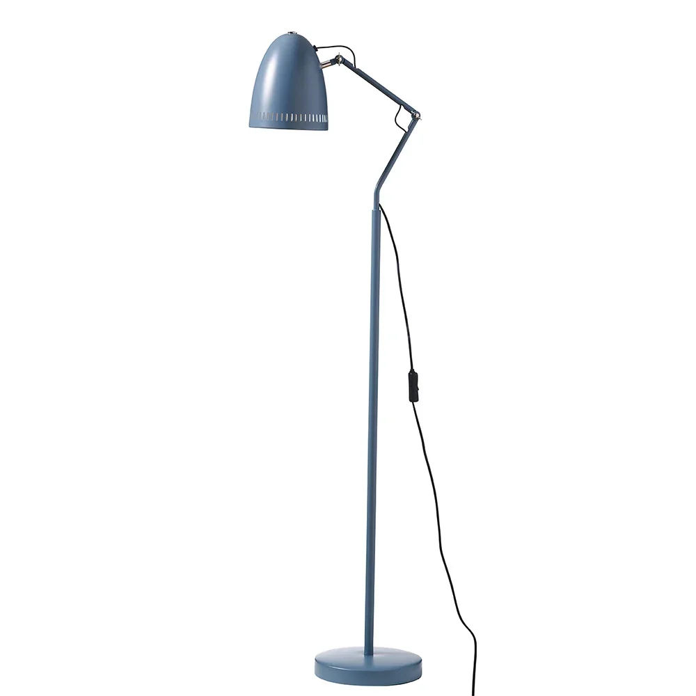 Superliving Stehlampe Metall "Dynamo" matt rauchblau