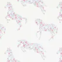 Little Sanderson Abracazoo Tapete Blumen Pferde creme hellblau pink