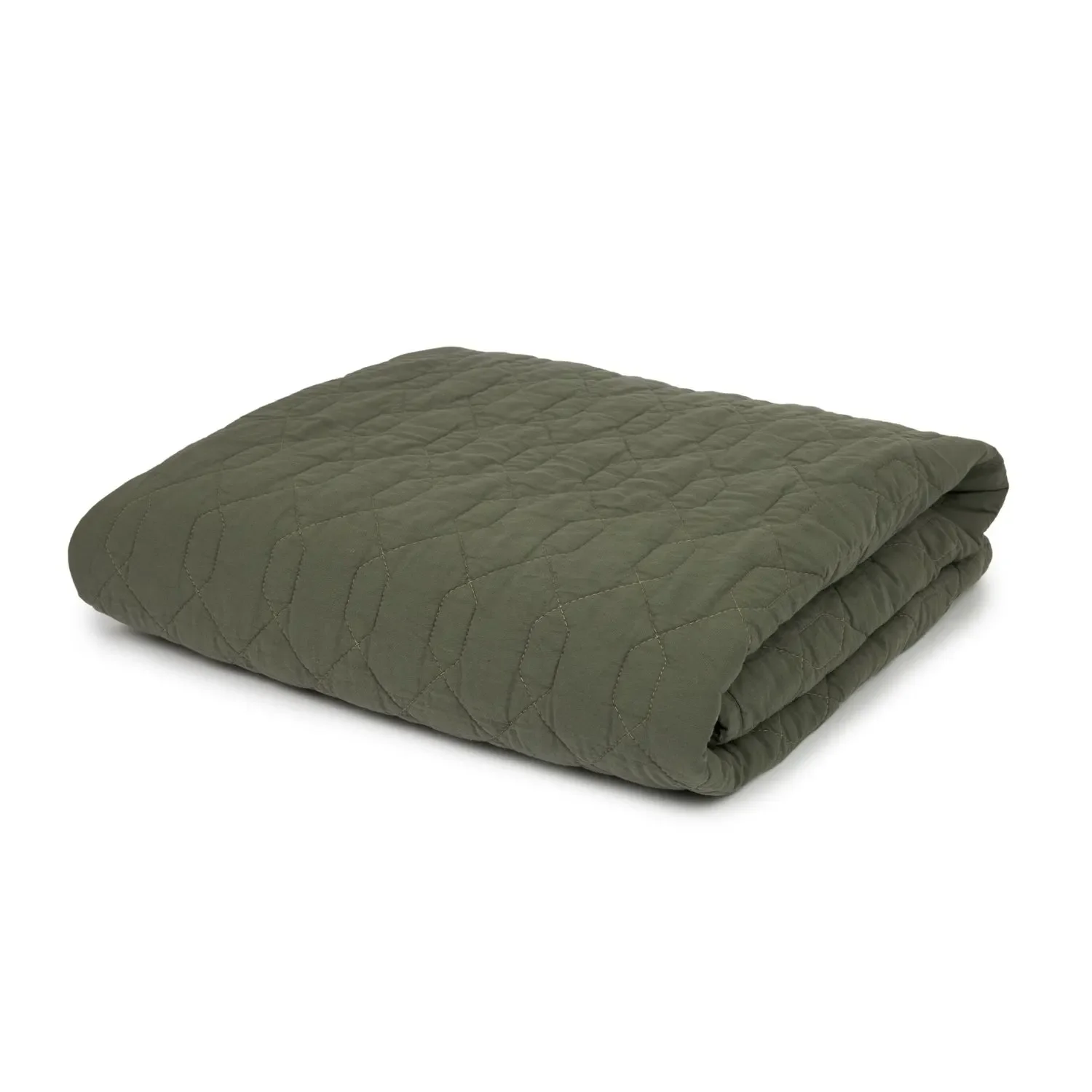 Nobodinoz WABI SABI Babydecke, Baumwolldecke, Kinderdecke, 100 x 135 cm, Farbe: Vetiver