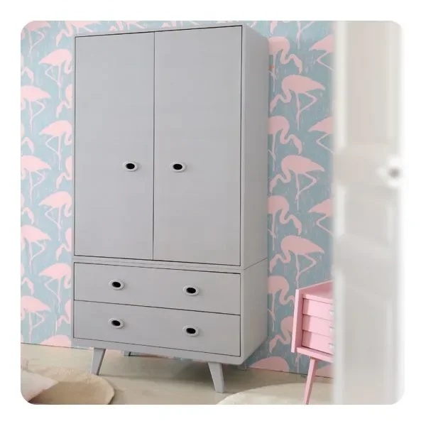 Laurette Schrank Toi et Moi, Farbe: weiss