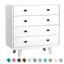 Laurette Kommode Toi & Moi, Farbe: grau grün