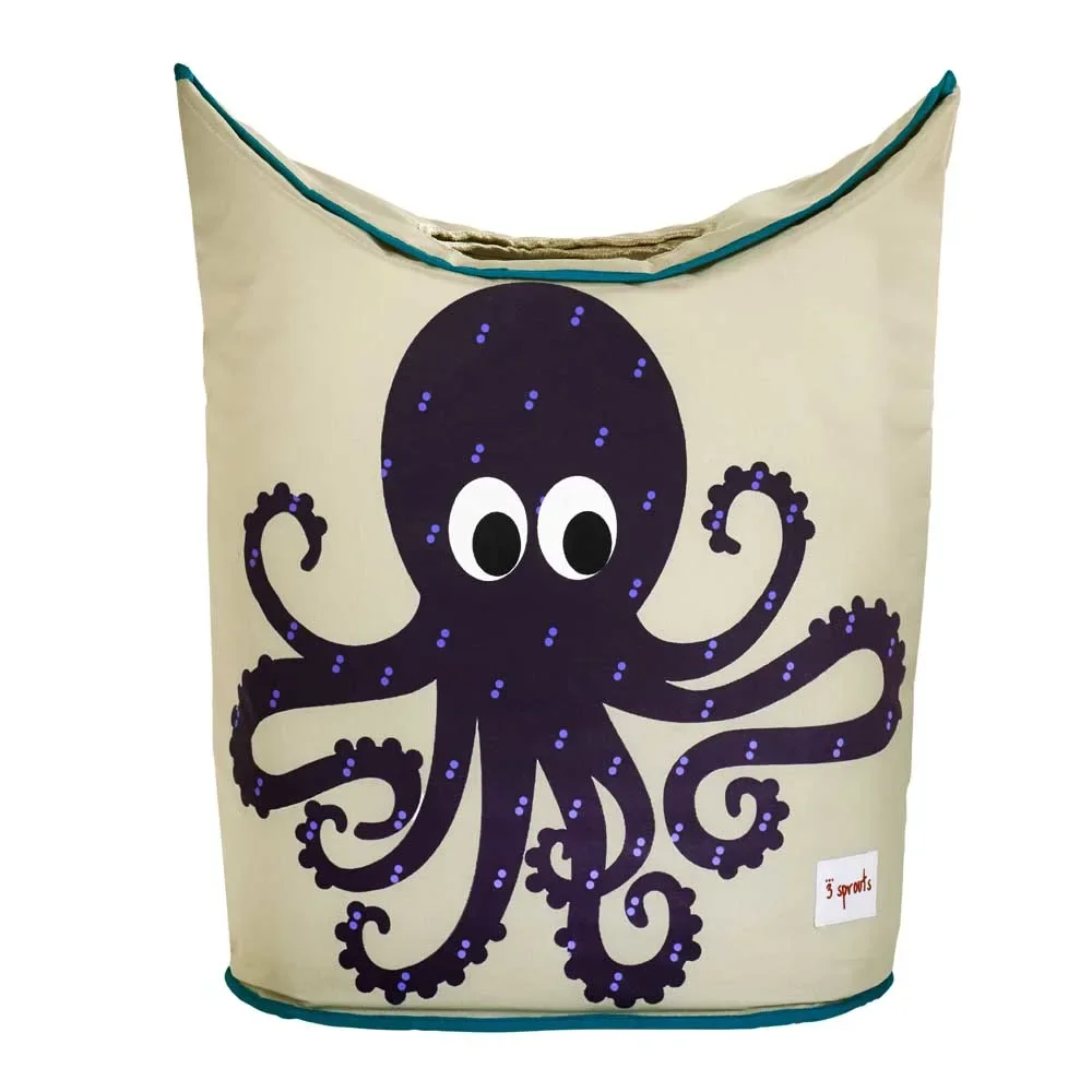 3 Sprouts Wäschekorb Krake