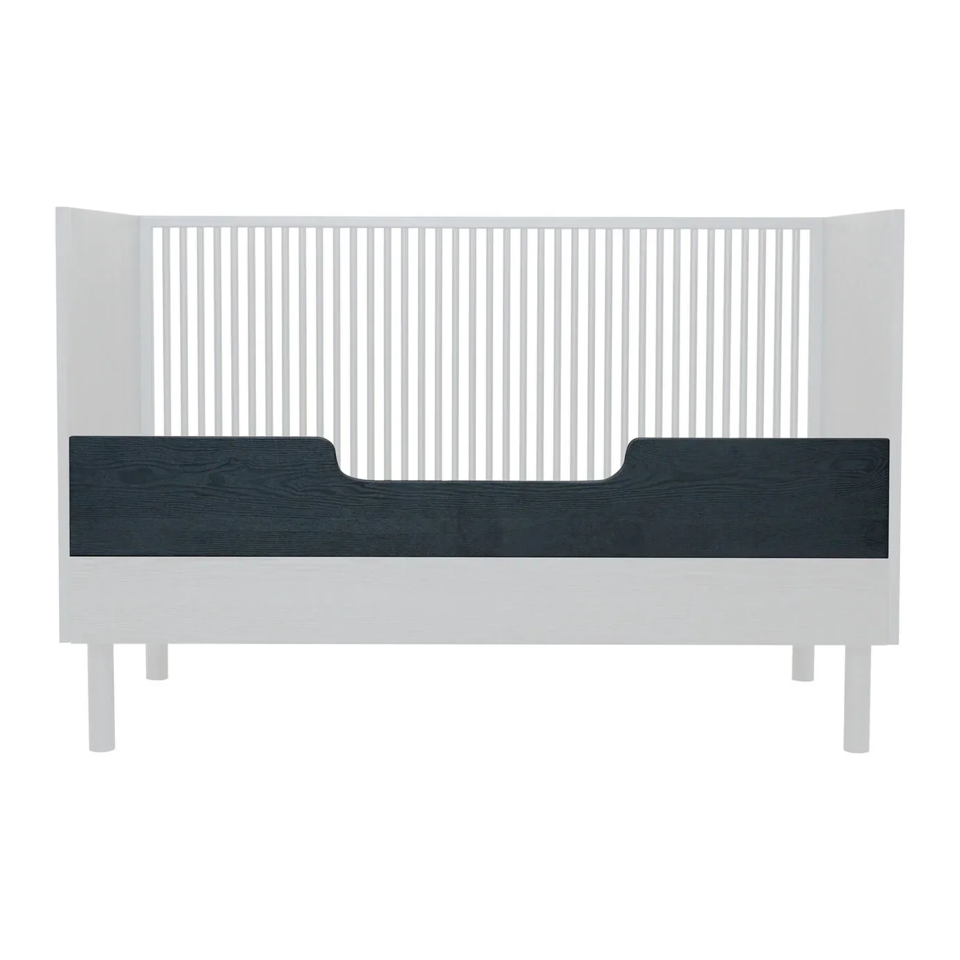 Quax HAI NO KI Rausfallschutz für Babybett Esche schwarz 70 x 140