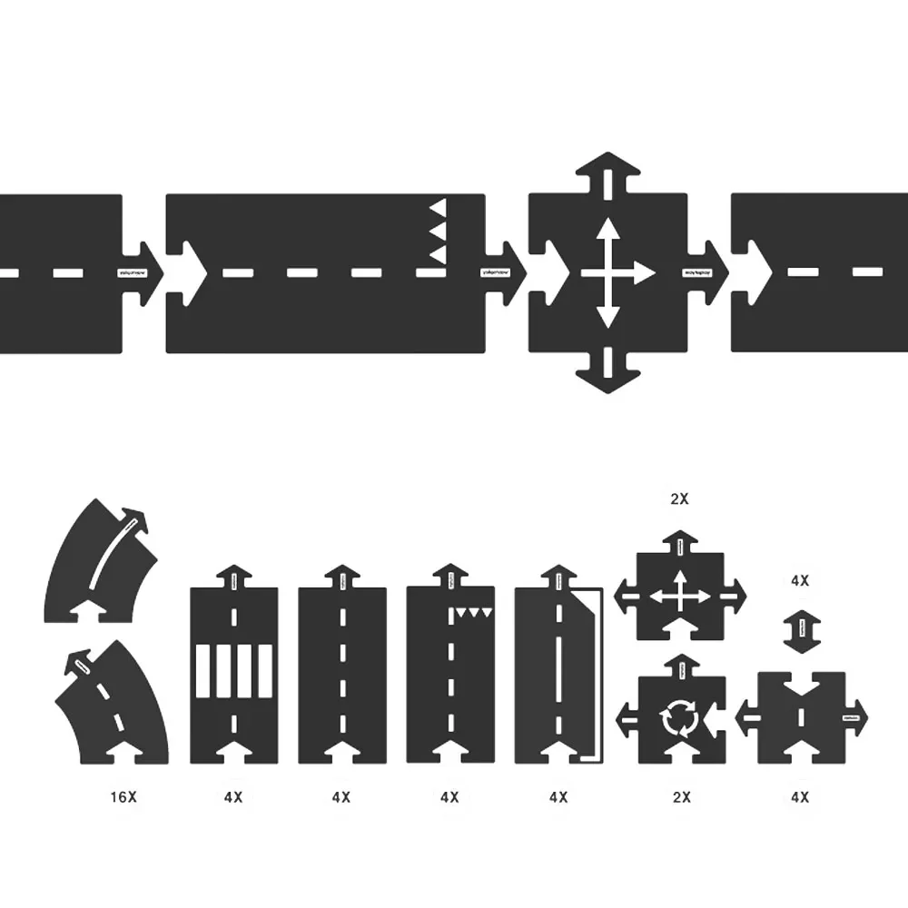 Way to Play Spielstrasse Set König der Strasse