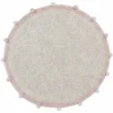 Lorena Canals waschbarer Teppich "Bubbly Natural" rosa rund