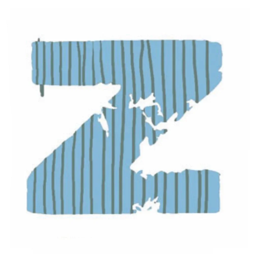Lilipinso Sticker blau Buchstabe z
