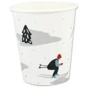 Ava & Yves Pappbecher Set Ski Fahrer